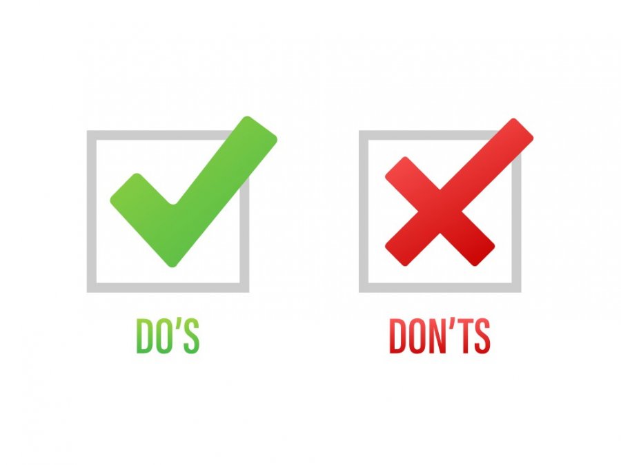 Dos and donts. Значок минимум. dos и don&#039;ts раскраска. x и y вверх или вниз. don&#039;ts logo.